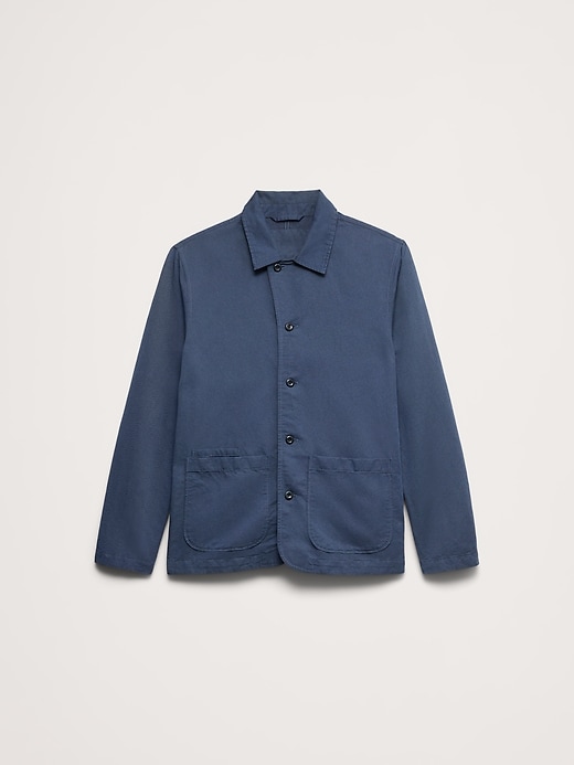 Italian Linen-Cotton Shirt Jacket | Banana Republic