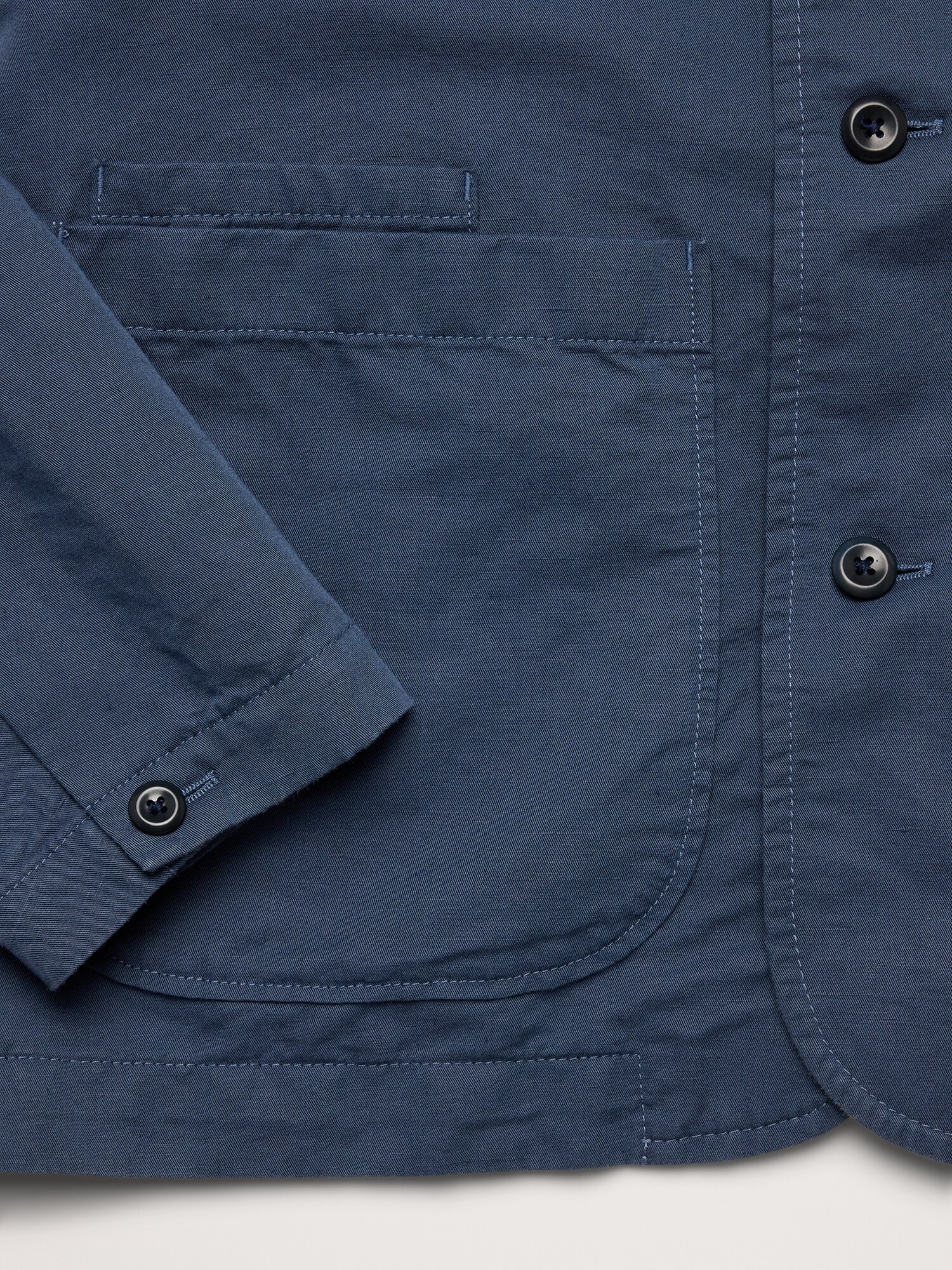 Image number 6 showing, Italian Linen-Cotton Shirt Jacket