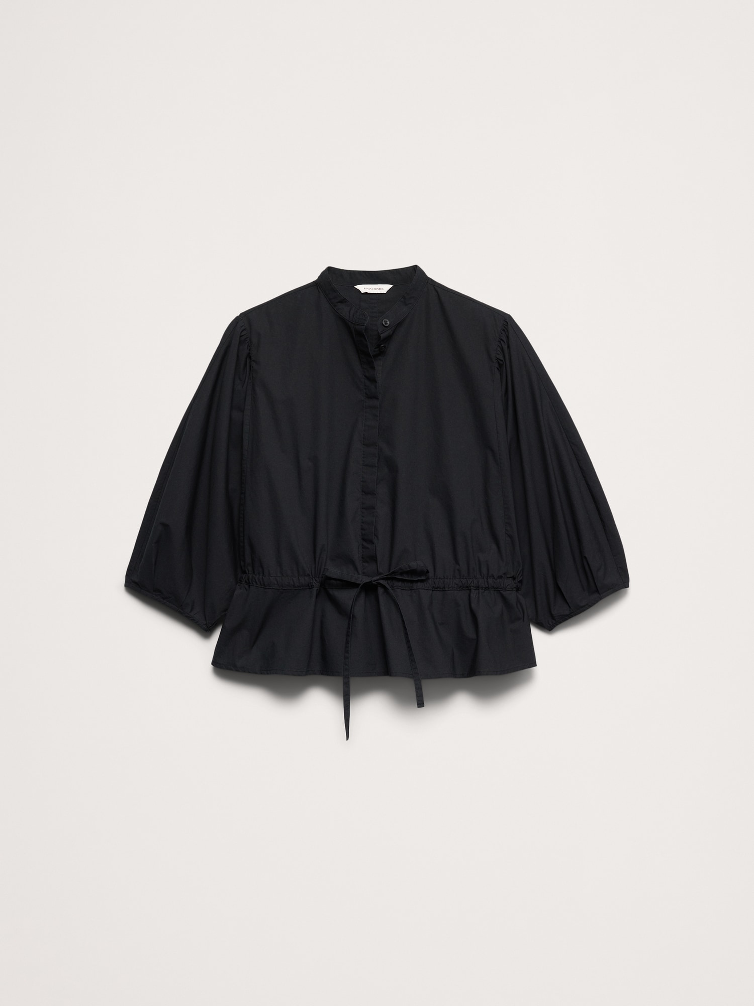 Image number 7 showing, Cotton Poplin Tie-Waist Top