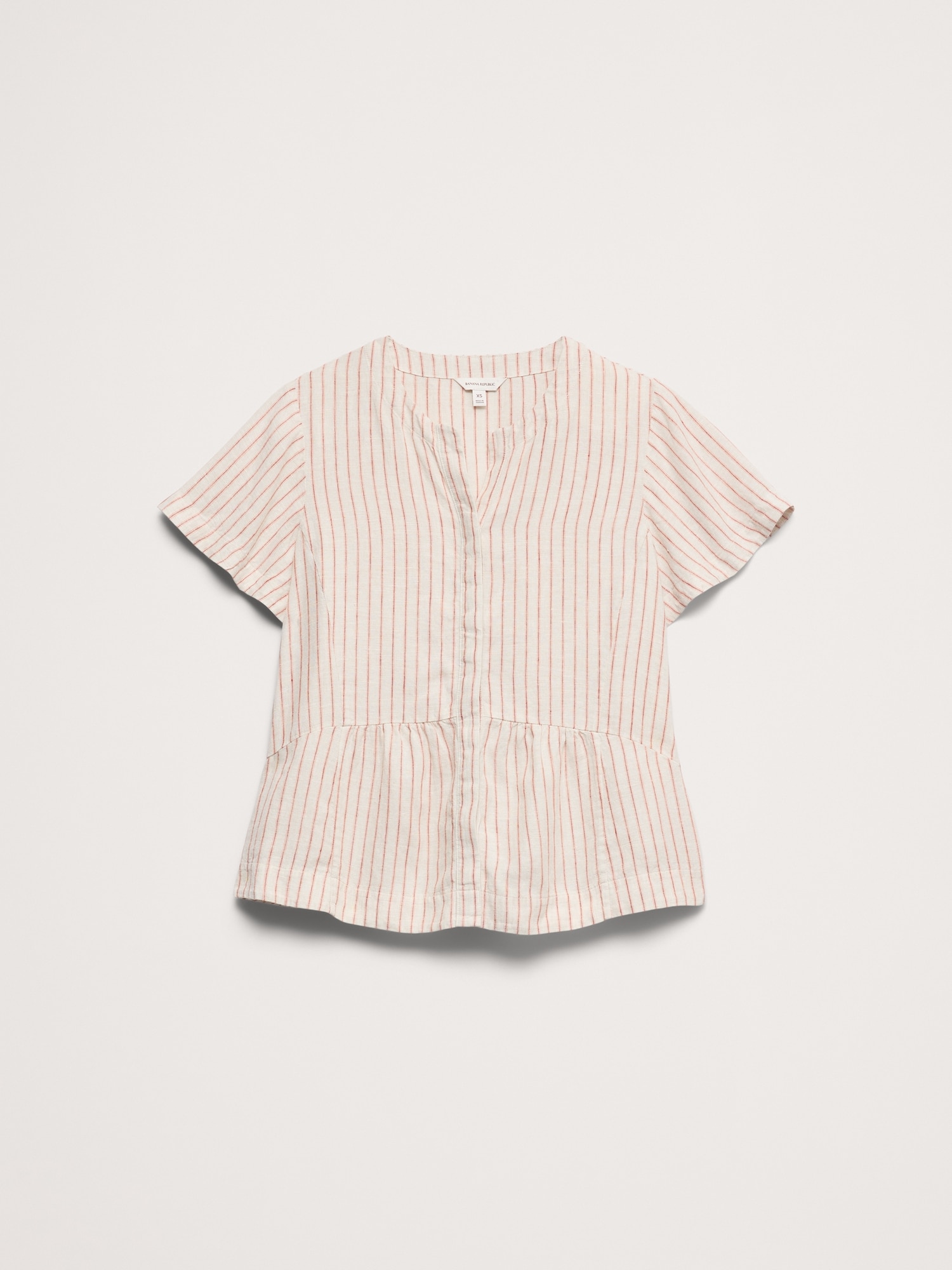 Image number 5 showing, Linen Flutter-Sleeve Top