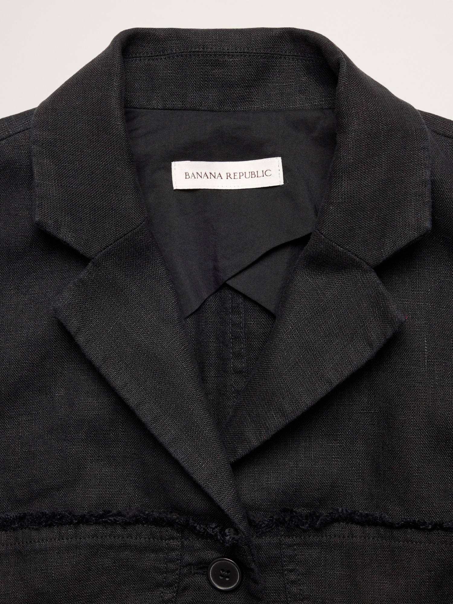 L'image numéro 6 présente Blazer en lin à franges