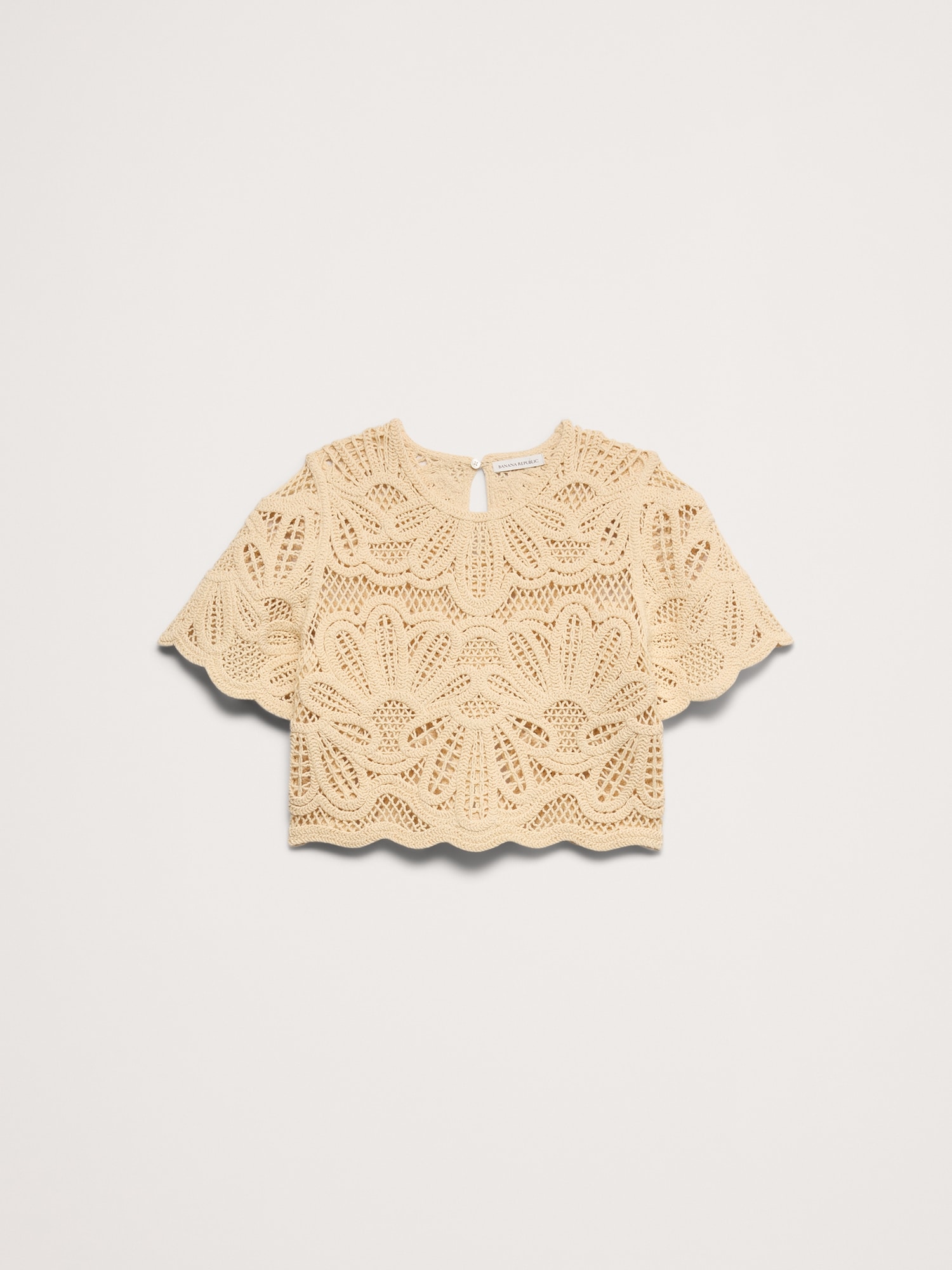 L'image numéro 5 présente Haut à dentelle crochetée