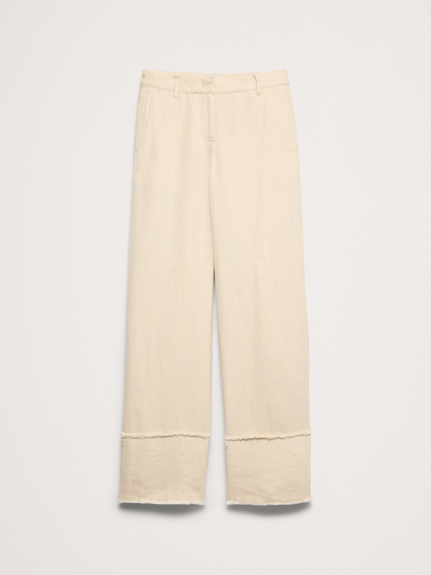 Image number 5 showing, The Everyday Wide-Leg Pant in Fringe-Hem Linen