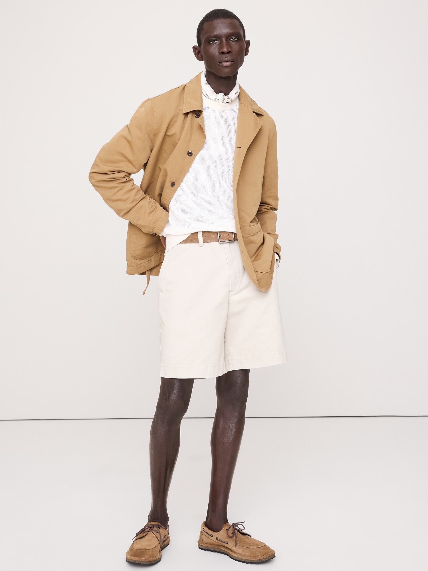 Image number 4 showing, Italian Linen-Cotton Shirt Jacket