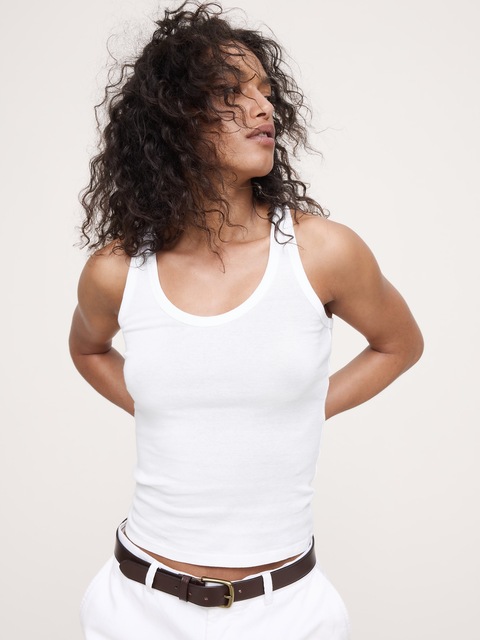 CAMISOLE À ENCOLURE DÉGAGÉE EN COTON RESPIRANT