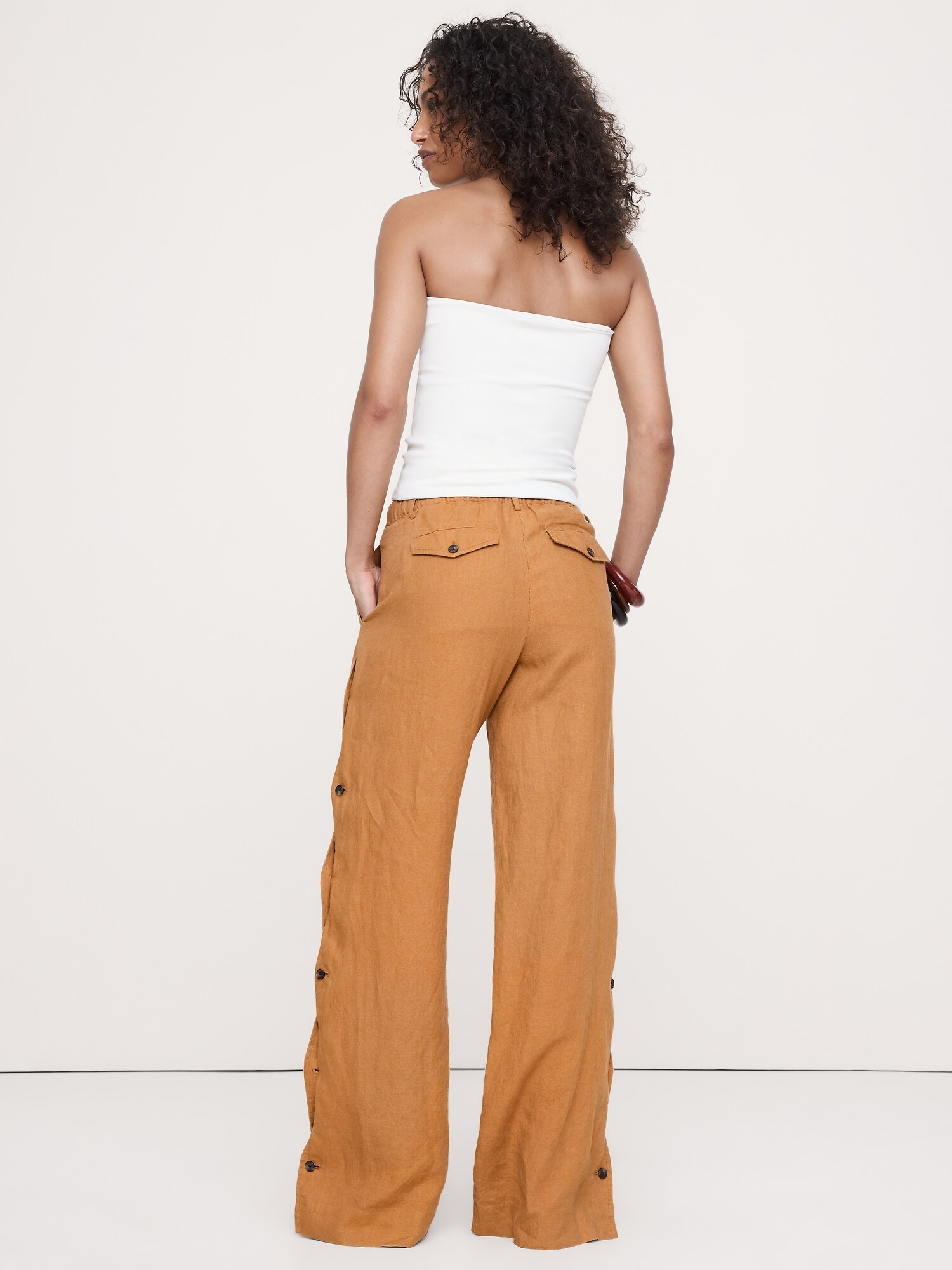 Image number 6 showing, The Everyday Wide-Leg Pant in Linen