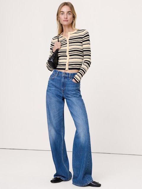 CARDIGAN COURT EN TRICOT FROISSÉ