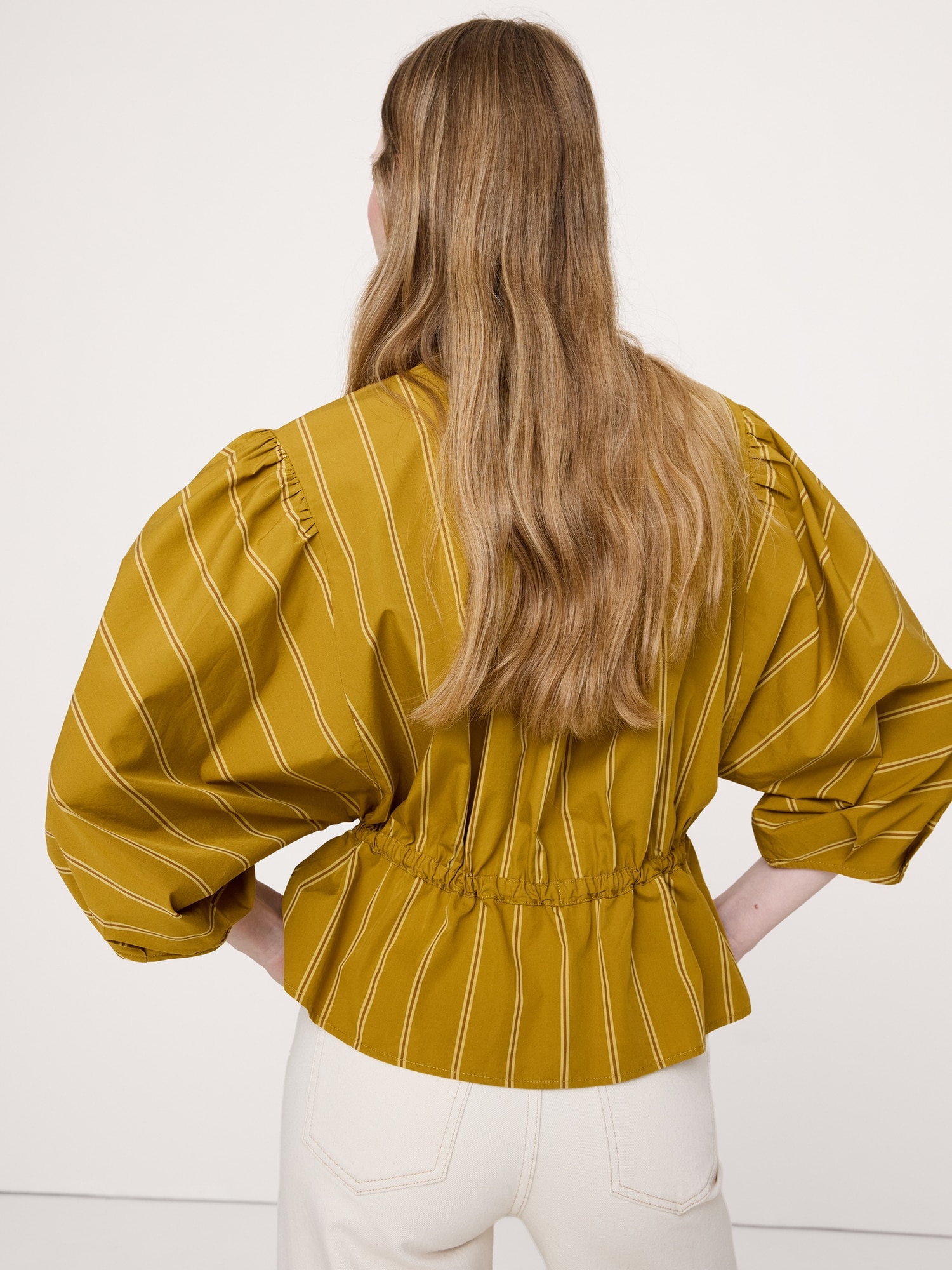 Image number 8 showing, Cotton Poplin Tie-Waist Top