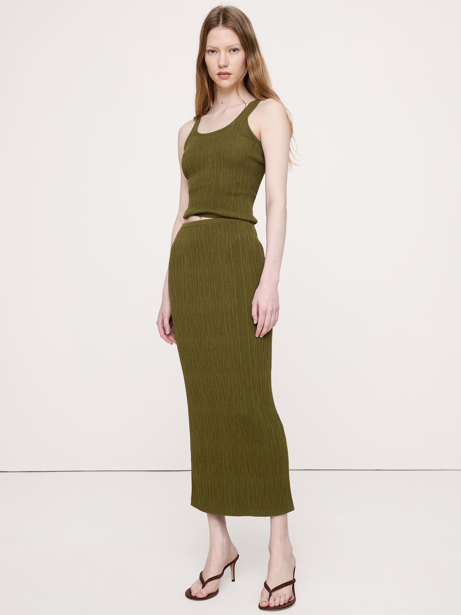 Image number 6 showing, Crinkle Knit Tank