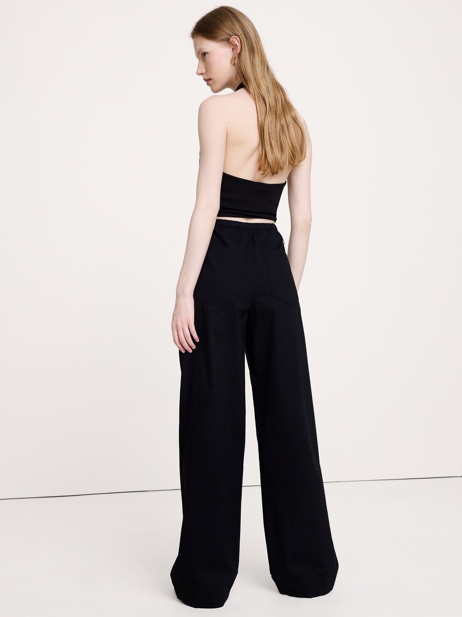Image number 5 showing, Cotton Pull-On Side-Tie Pant
