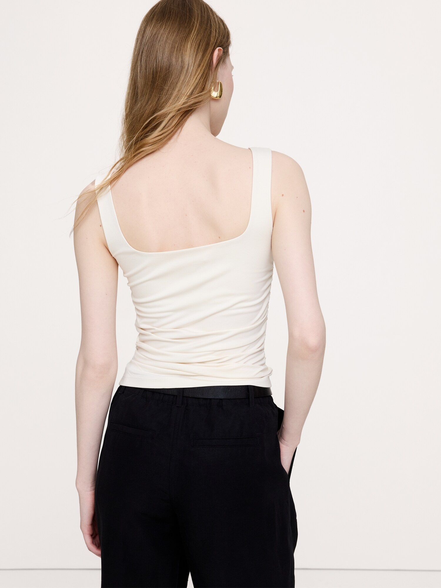 Image number 2 showing, Square-Neck Ruched Top