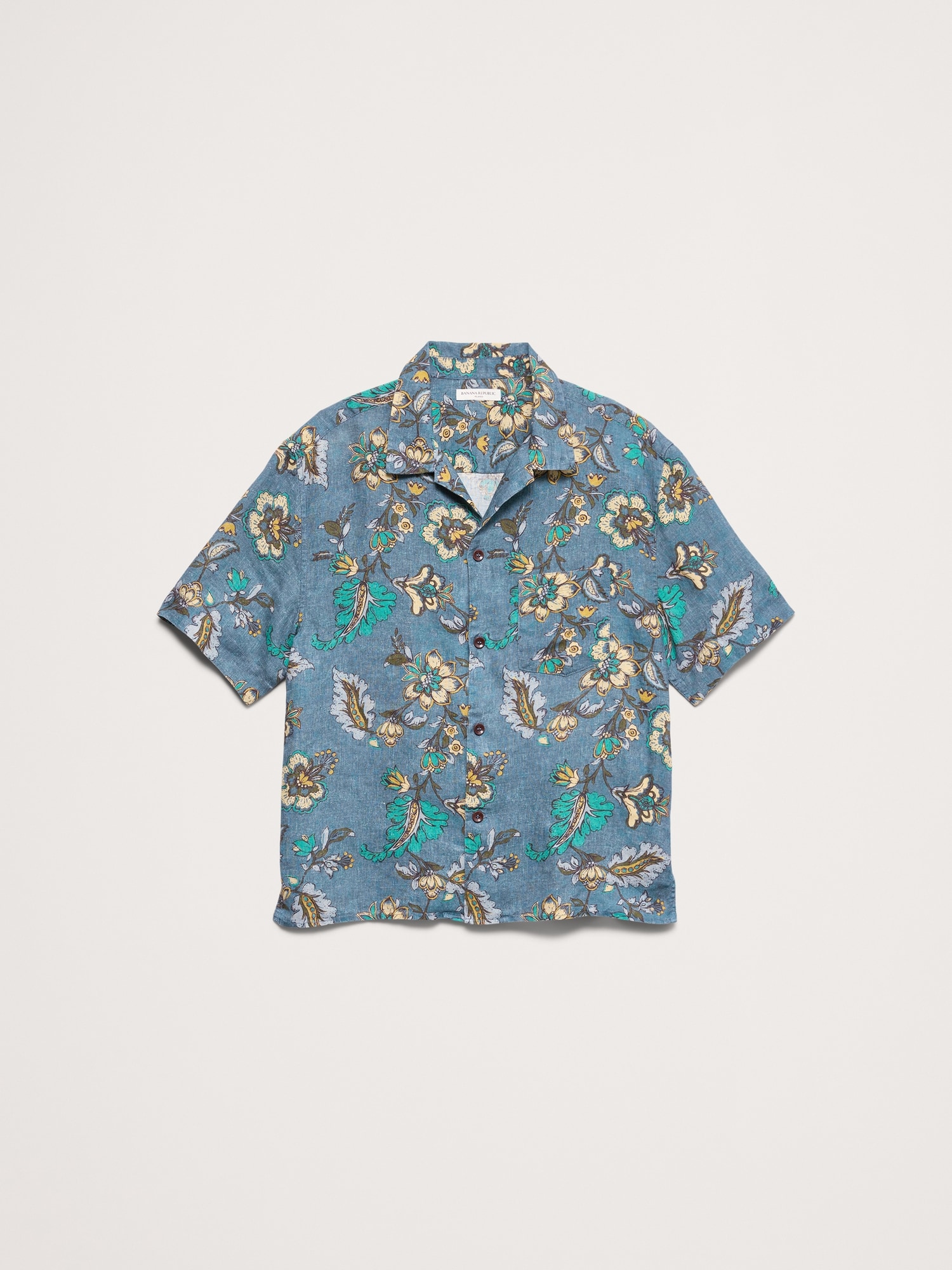 L'image numéro 8 présente Chemise de vacances à coupe standard en lin