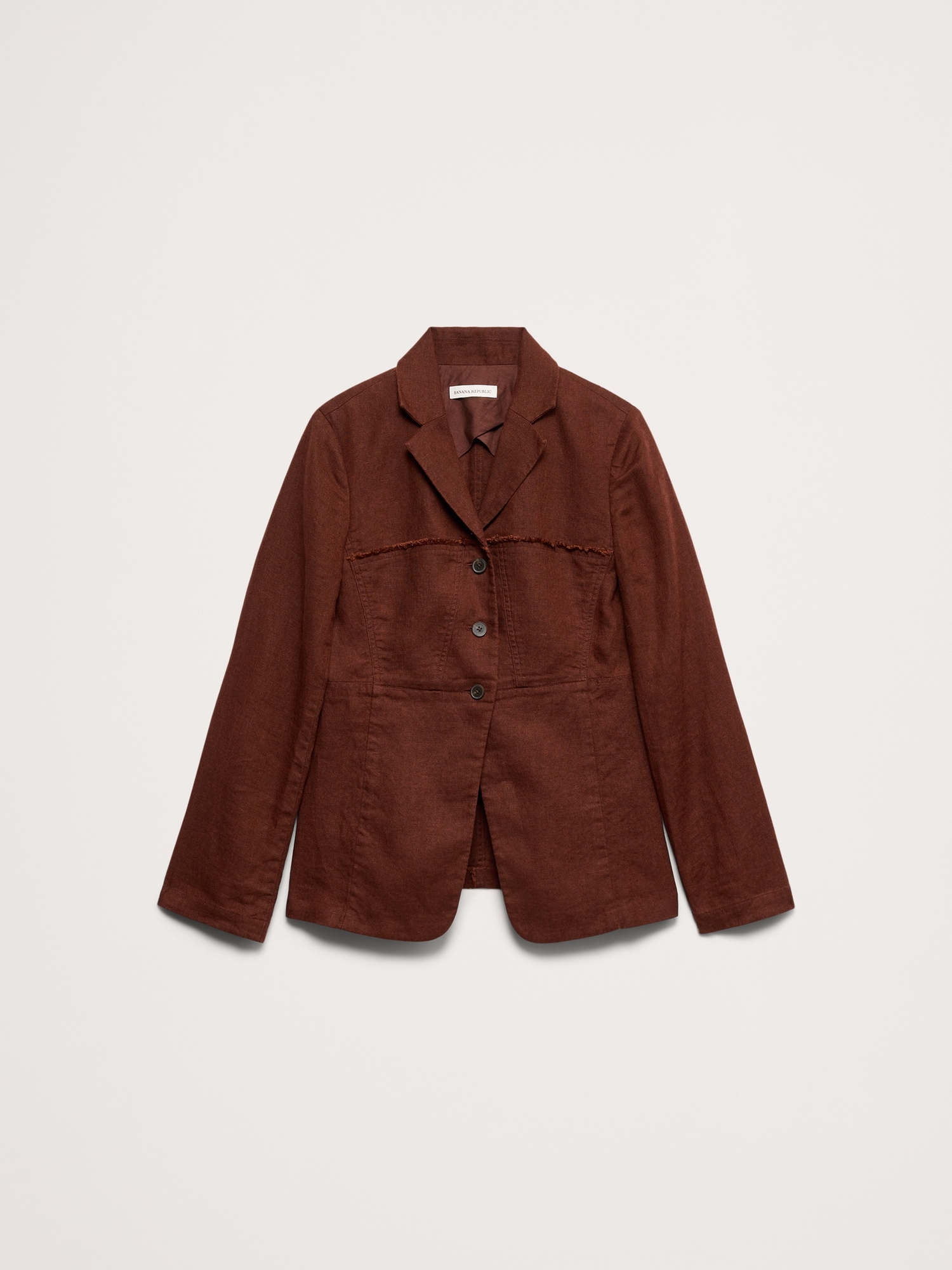 Image number 5 showing, Fringe Linen Blazer