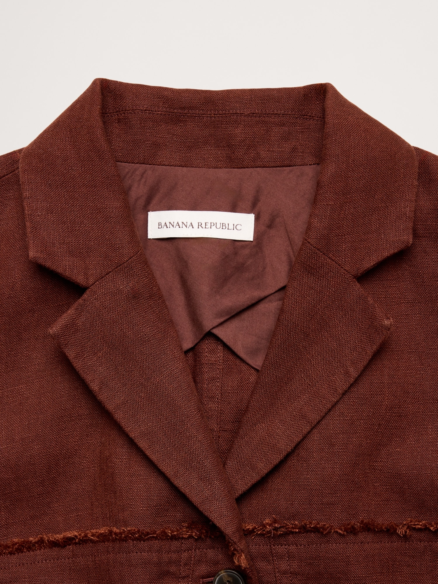 Image number 7 showing, Fringe Linen Blazer