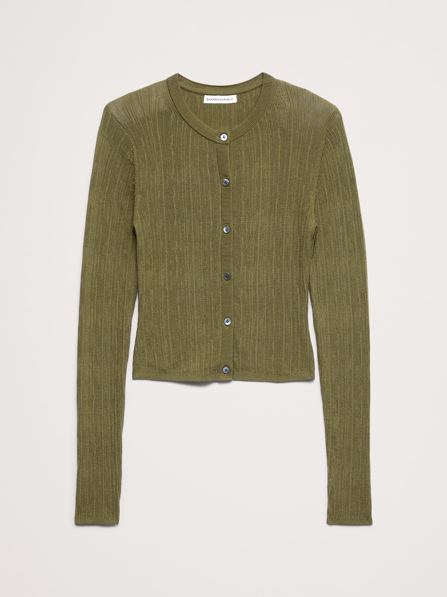 L'image numéro 5 présente Cardigan court en tricot froissé