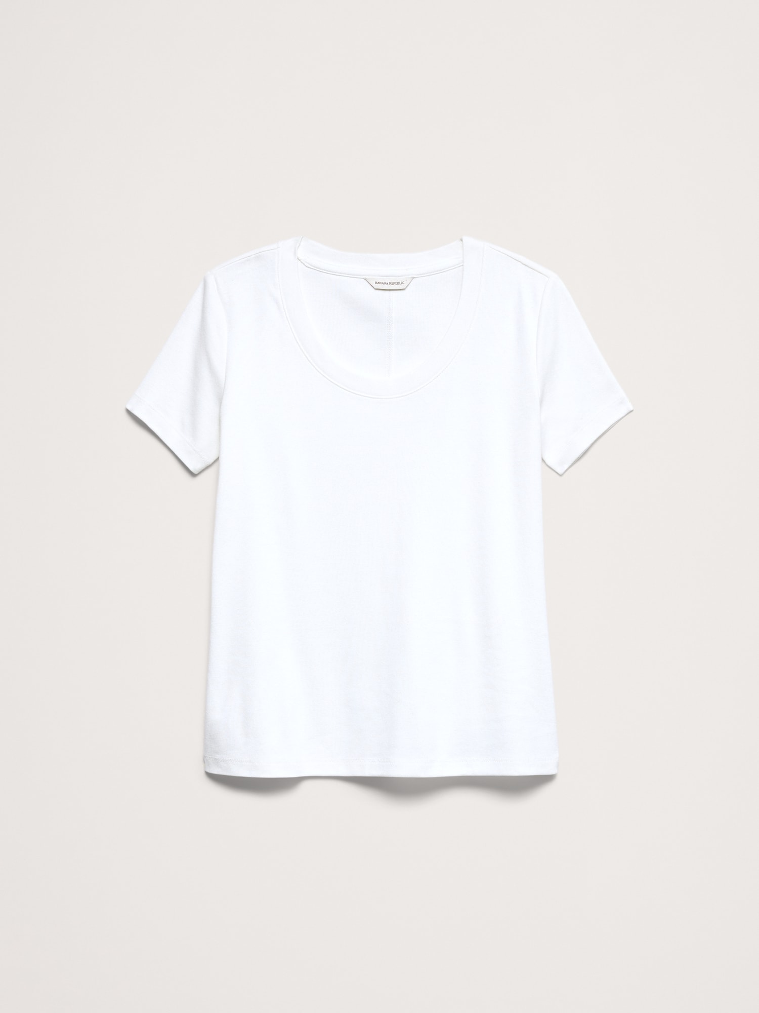 Image number 4 showing, Minimalist Cotton Scoop-Neck T-Shirt