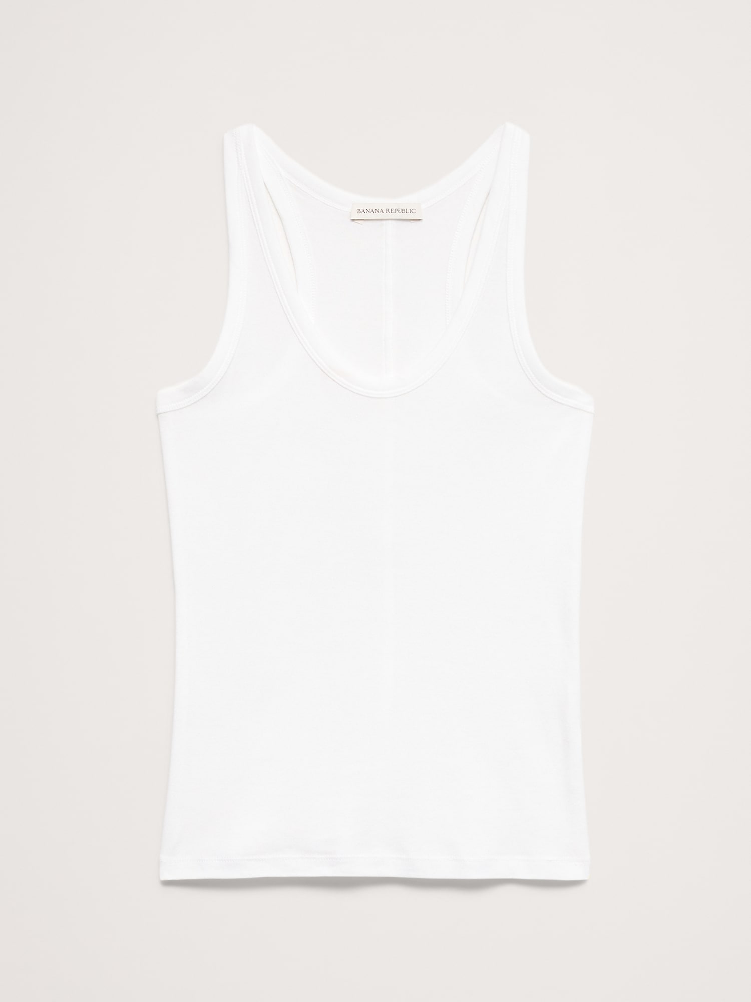 Image number 4 showing, Airy Cotton Scoop-Neck Tank