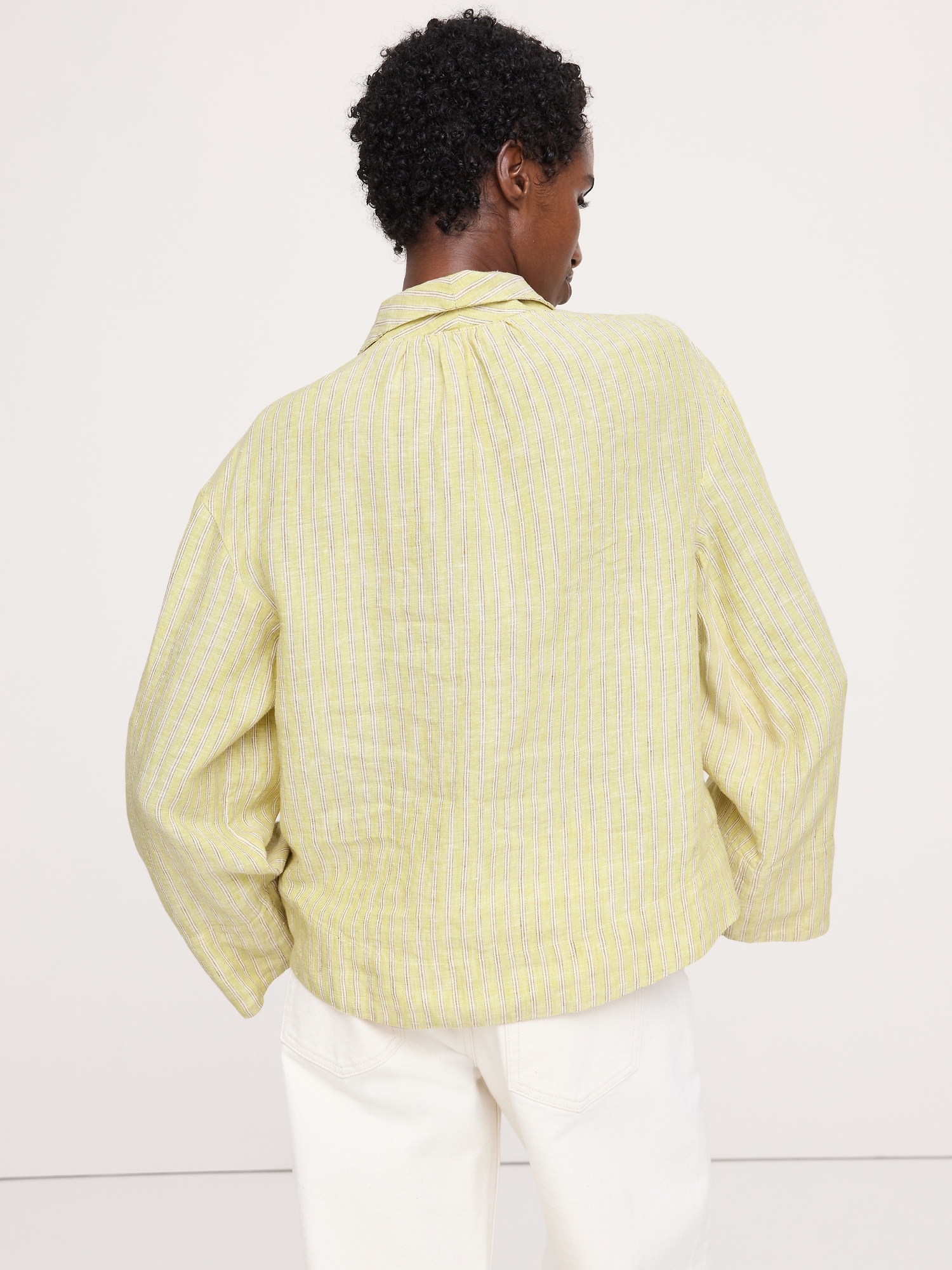 Image number 3 showing, Linen Popover Top