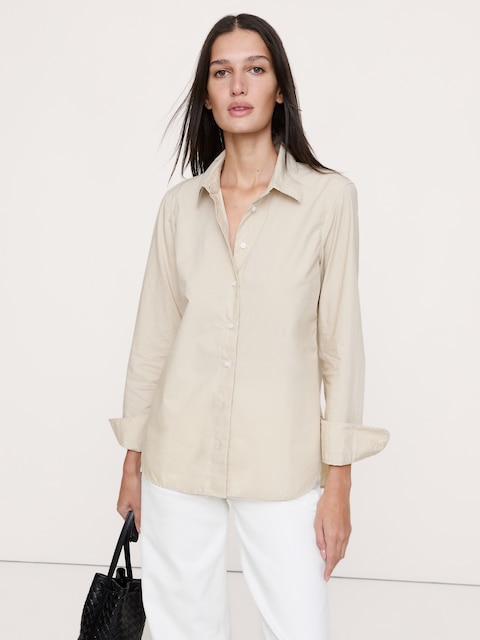 LA CHEMISE DE TOUS LES JOURS EN POPELINE DE COTON