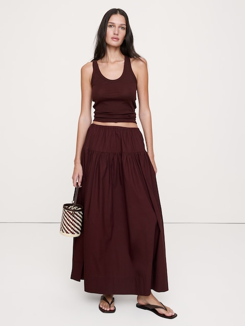 CAMISOLE À ENCOLURE DÉGAGÉE EN COTON RESPIRANT