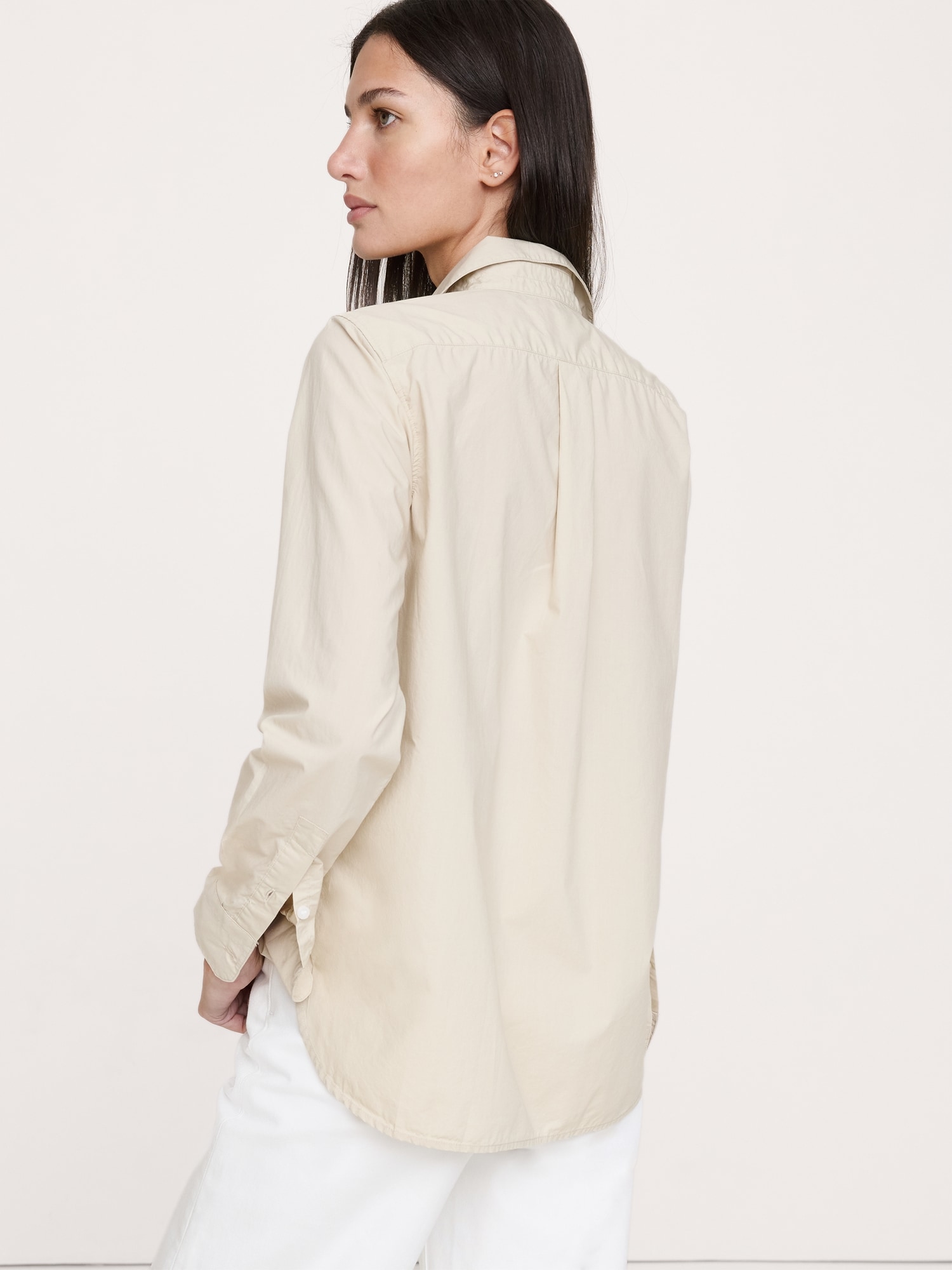 L'image numéro 2 présente La chemise de tous les jours en popeline de coton