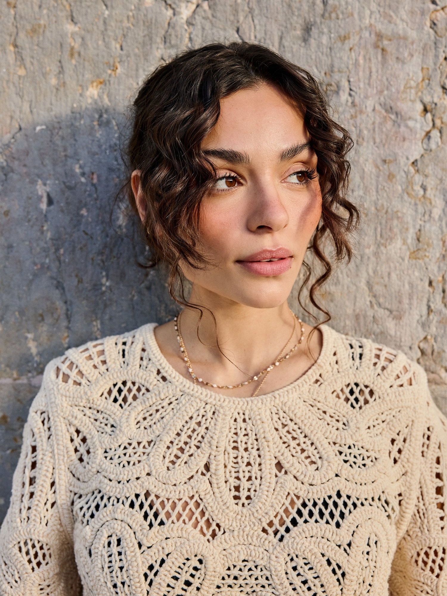 L'image numéro 7 présente Haut à dentelle crochetée