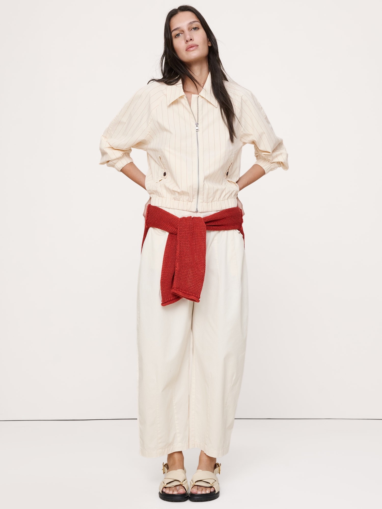 Image number 8 showing, Cotton Poplin Bomber Jacket
