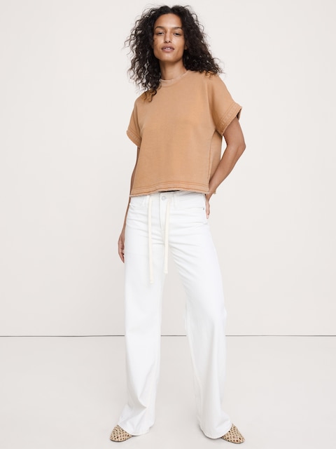 T-SHIRT EN JERSEY BOUCLETTE