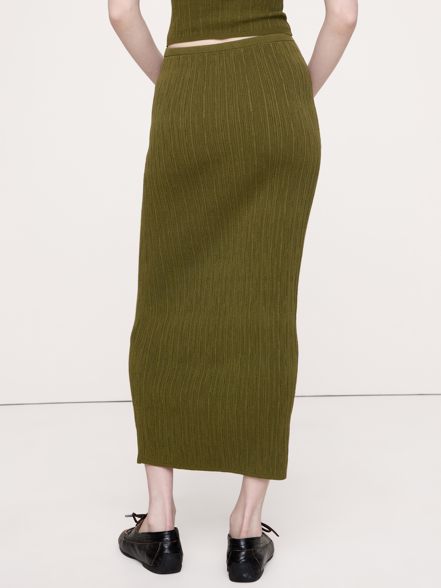 Image number 3 showing, Crinkle Knit Maxi Skirt