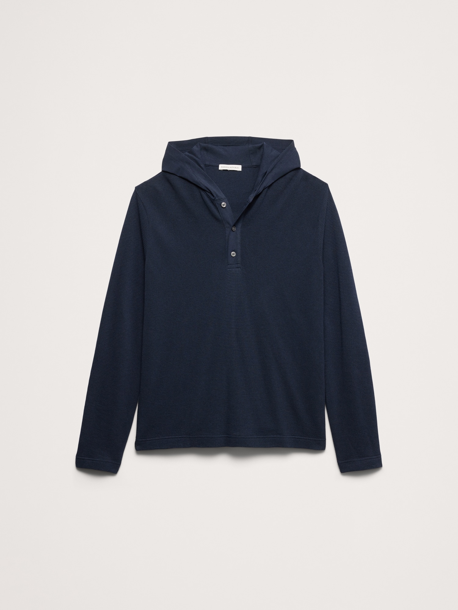 Image number 4 showing, Cotton Henley Hoodie