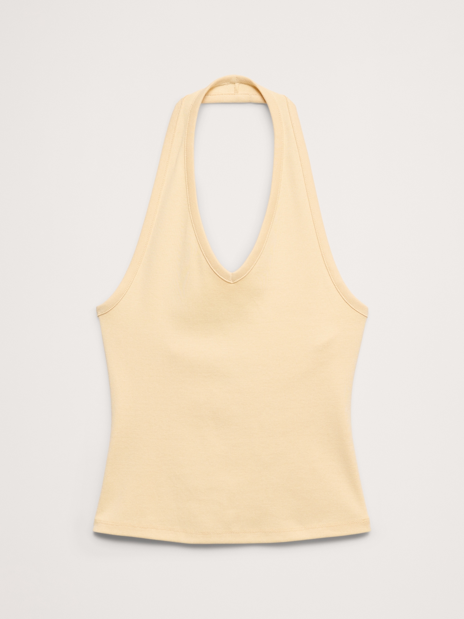 Image number 4 showing, Minimalist Cotton Halter Tank