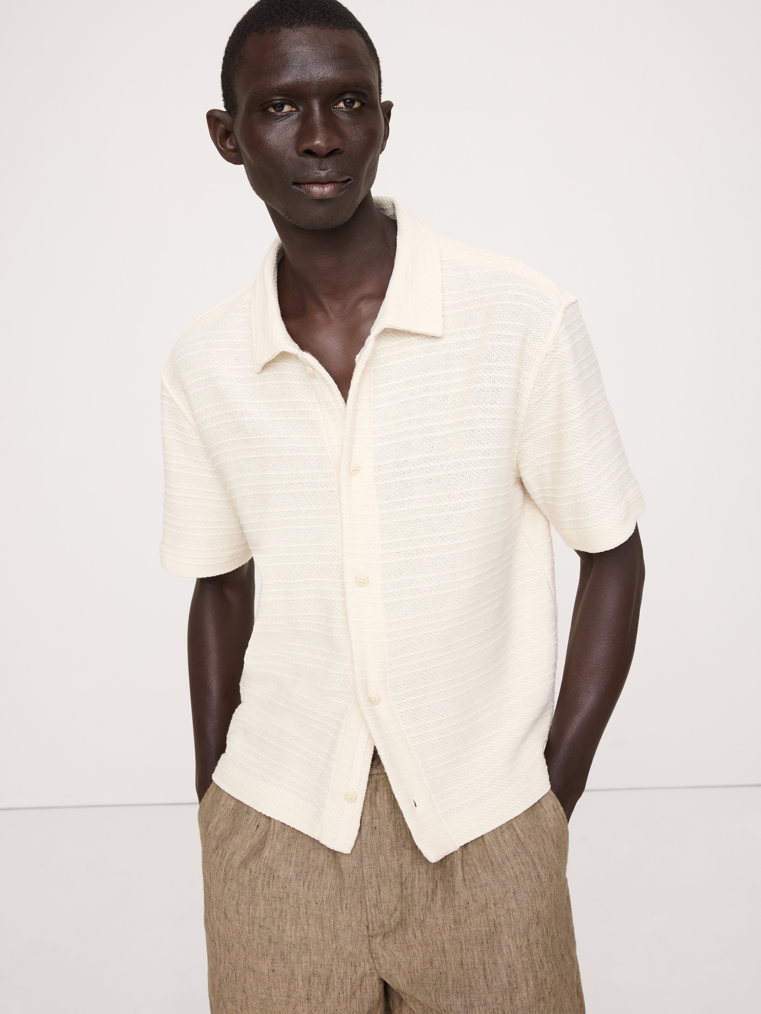 Image number 3 showing, Knit Twill Resort Shirt