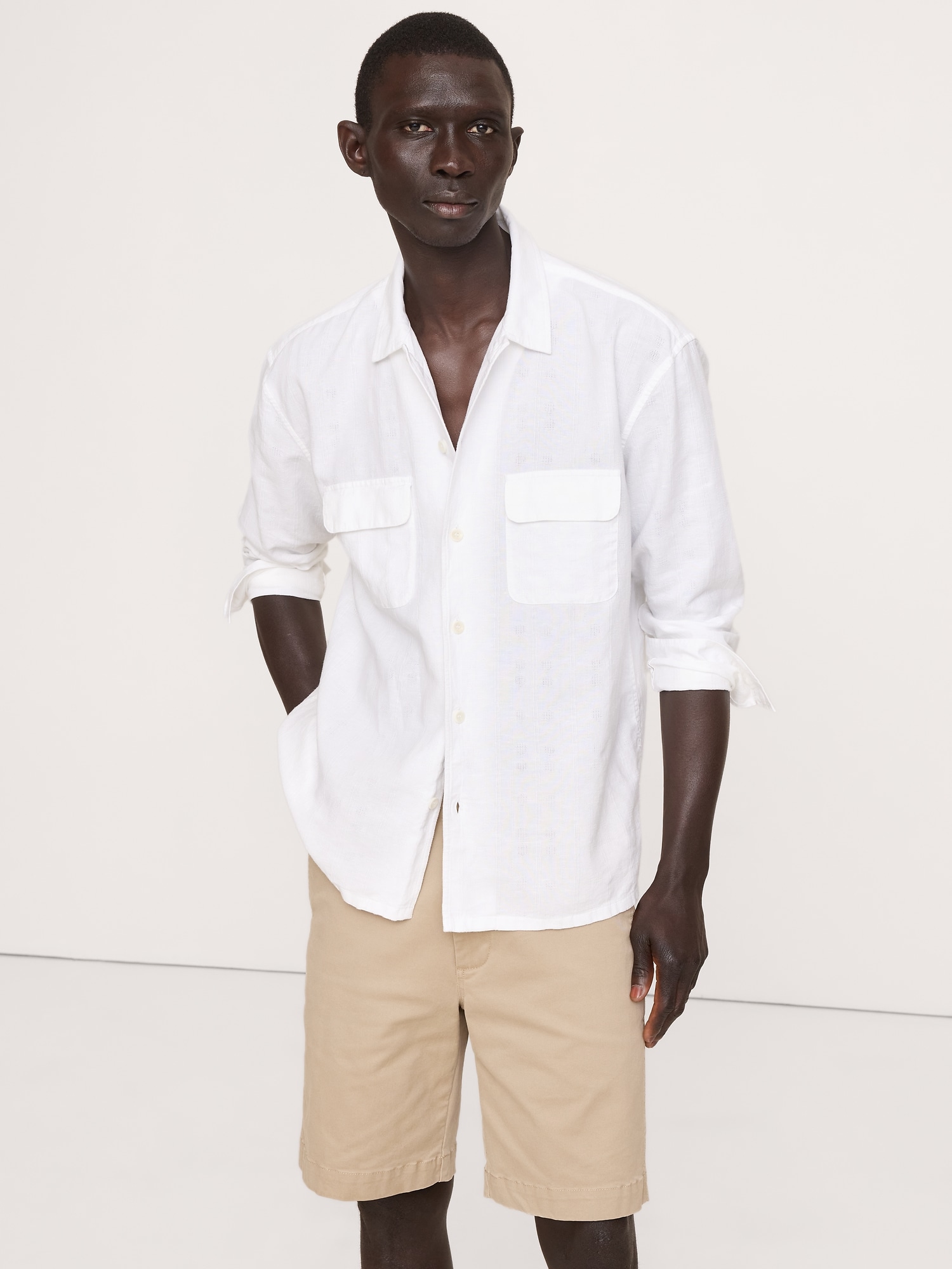 Image number 1 showing, Relaxed-Fit Linen Resort Shirt