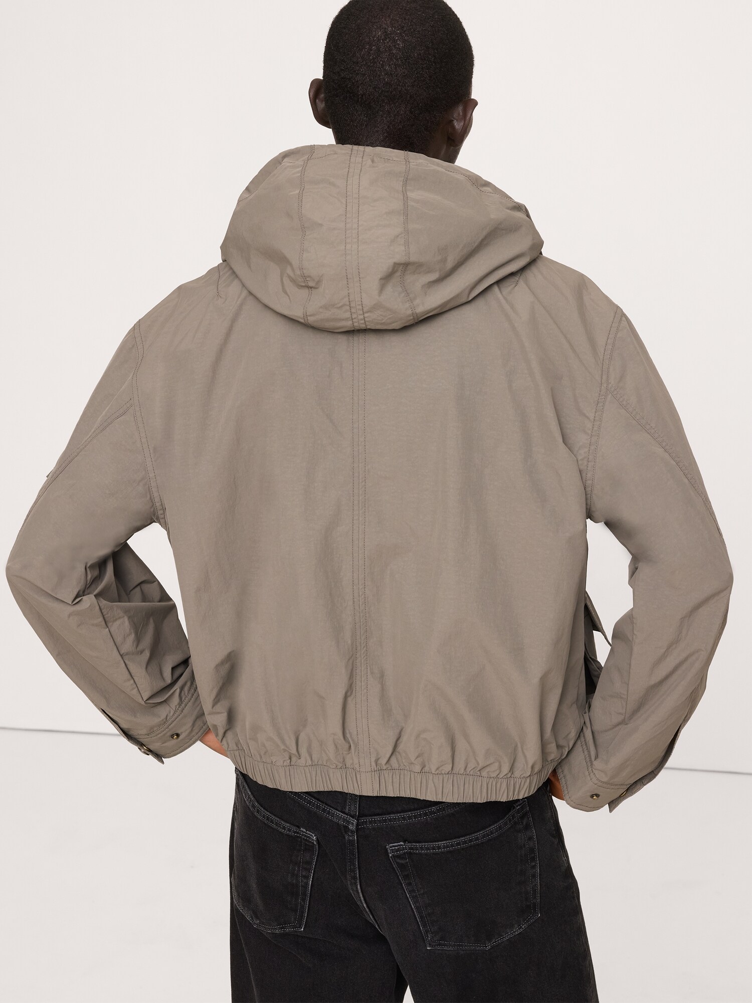 Image number 3 showing, Nylon Multi-Pocket Flight Jacket