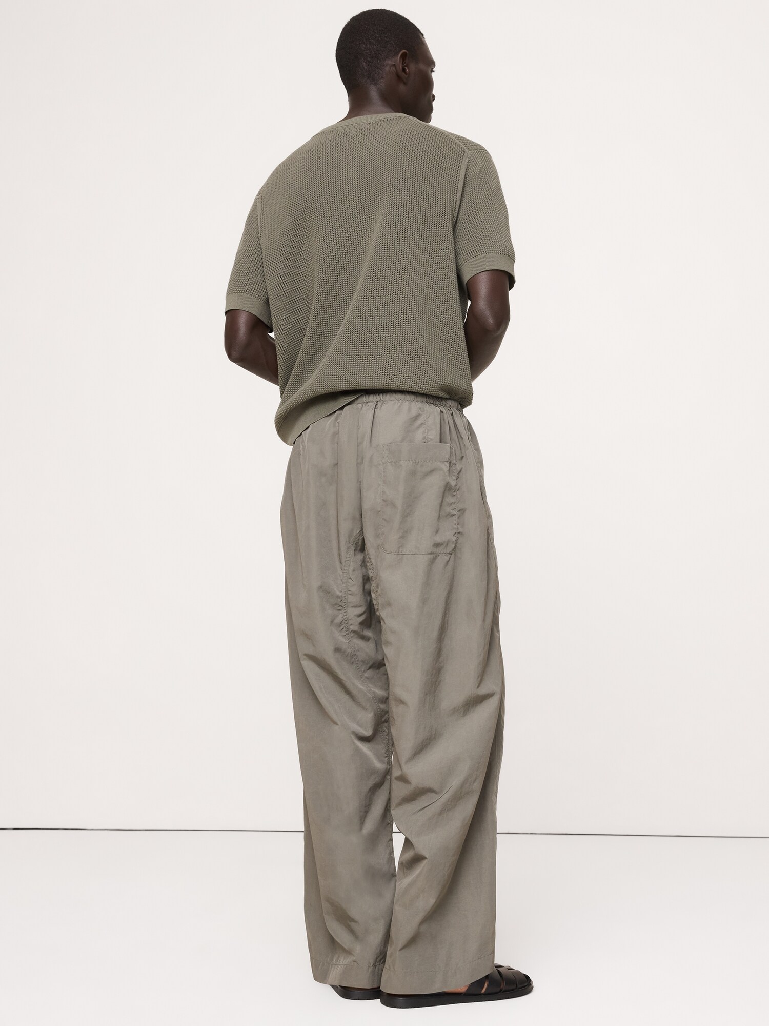 Image number 2 showing, Loose Nylon Drawstring Pant
