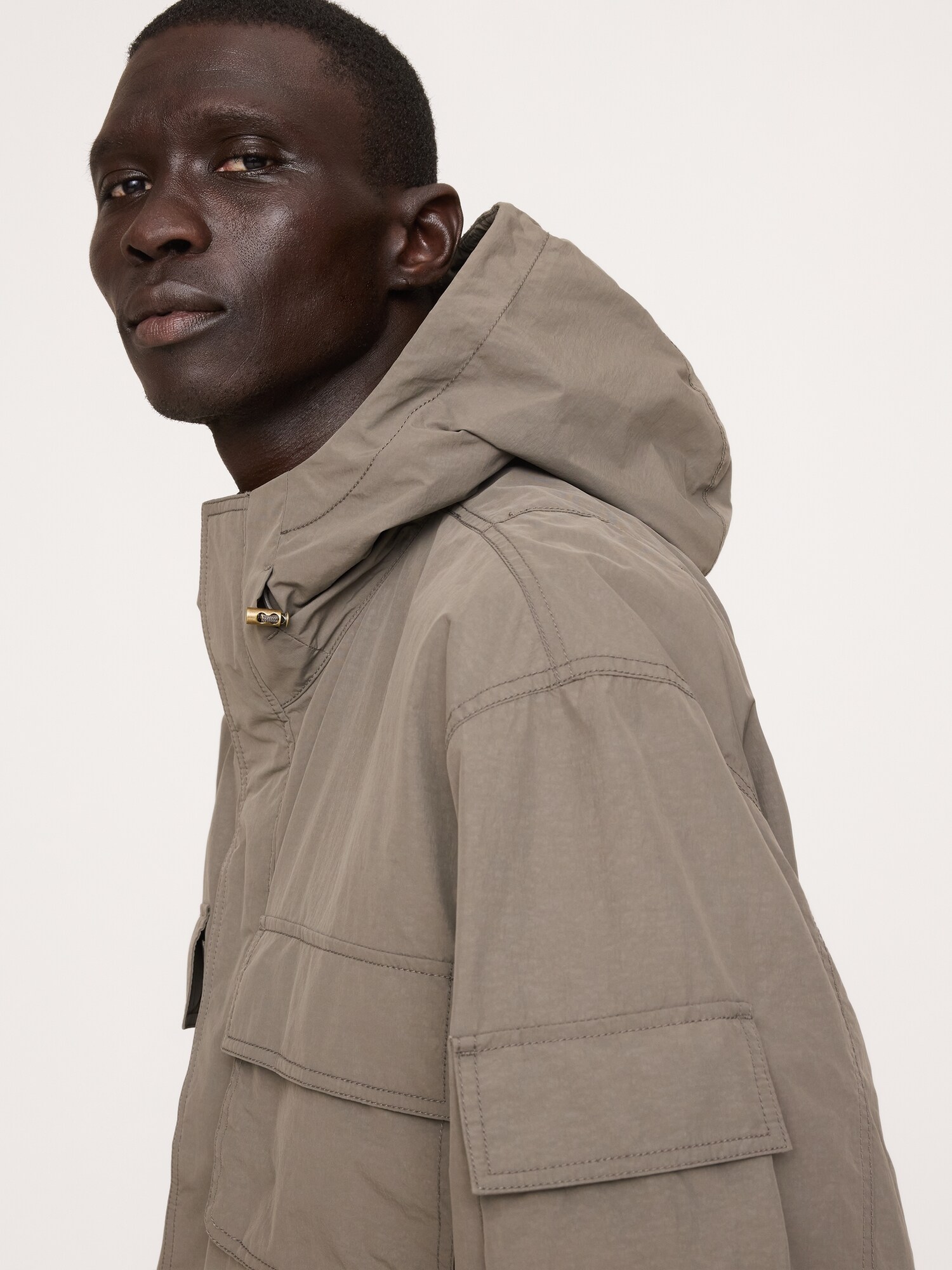 Image number 8 showing, Nylon Multi-Pocket Flight Jacket