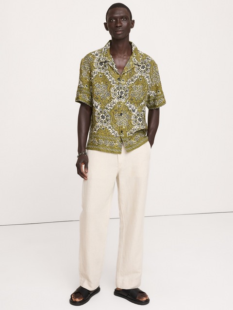 CHEMISE DE VACANCES COUPE STANDARD EN LIN