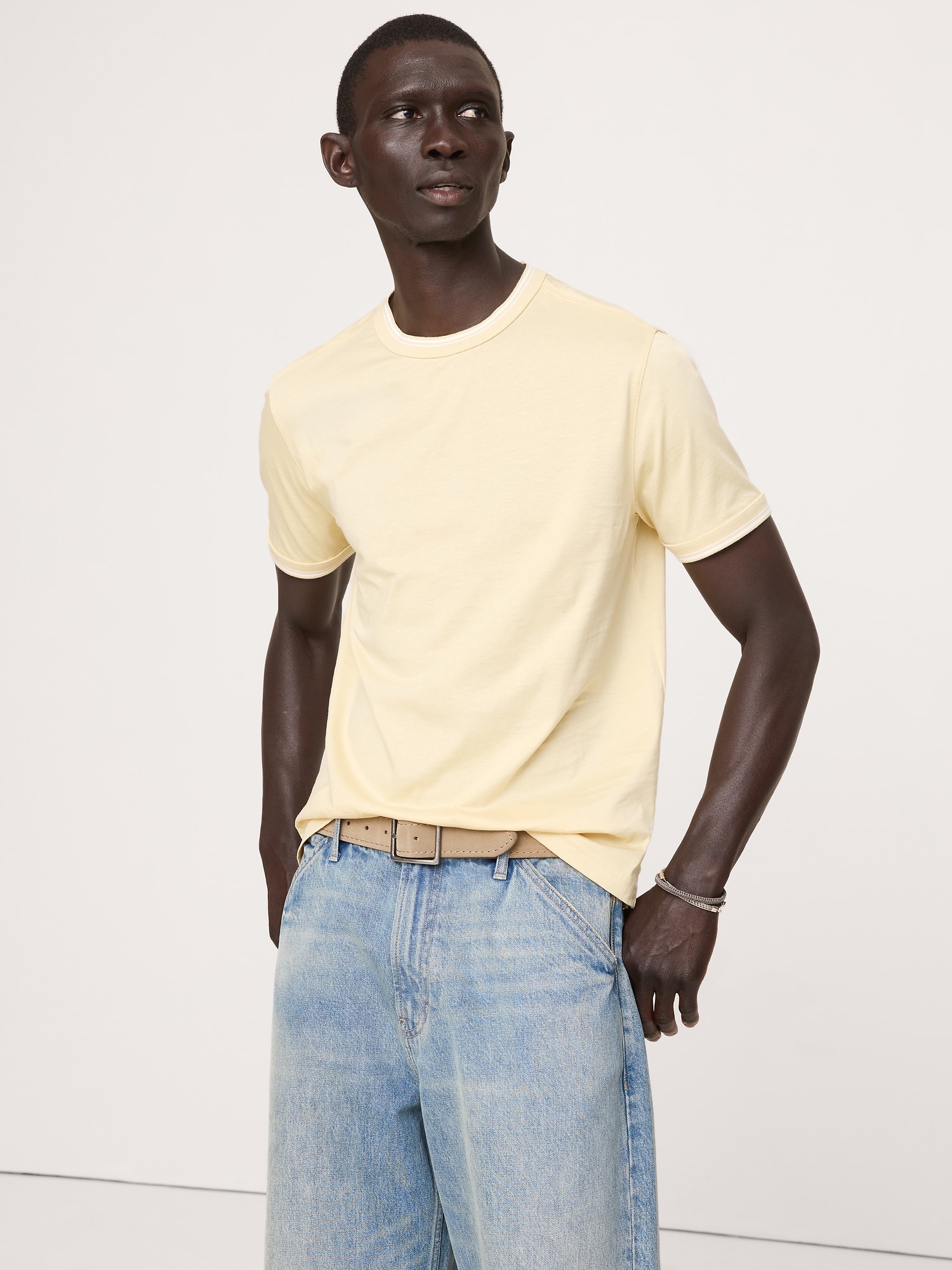 Image number 1 showing, Silky Cotton T-Shirt