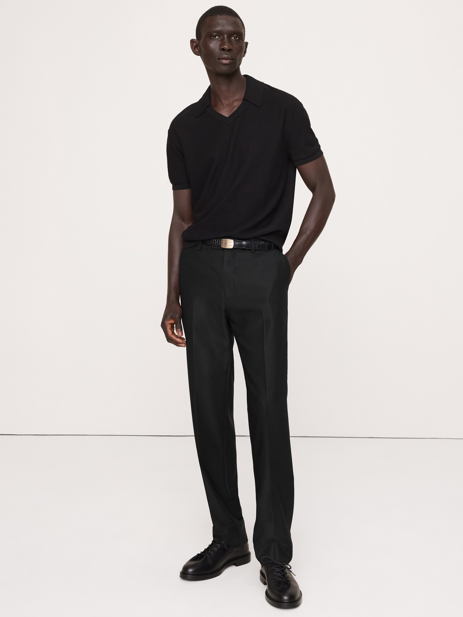 Signature Italian Hopsack Suit Pant