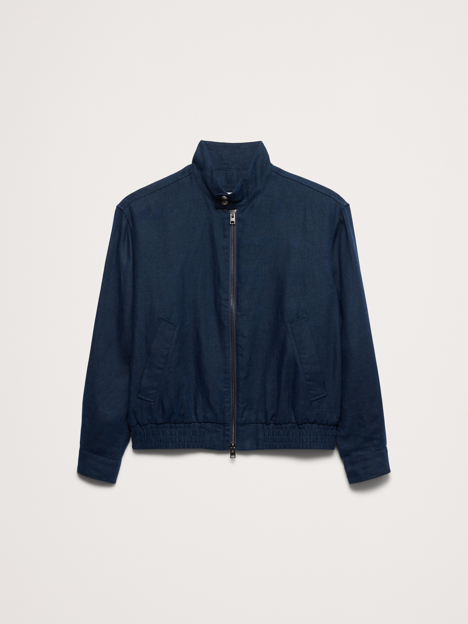 L'image numéro 5 présente Veste Harrington en lin