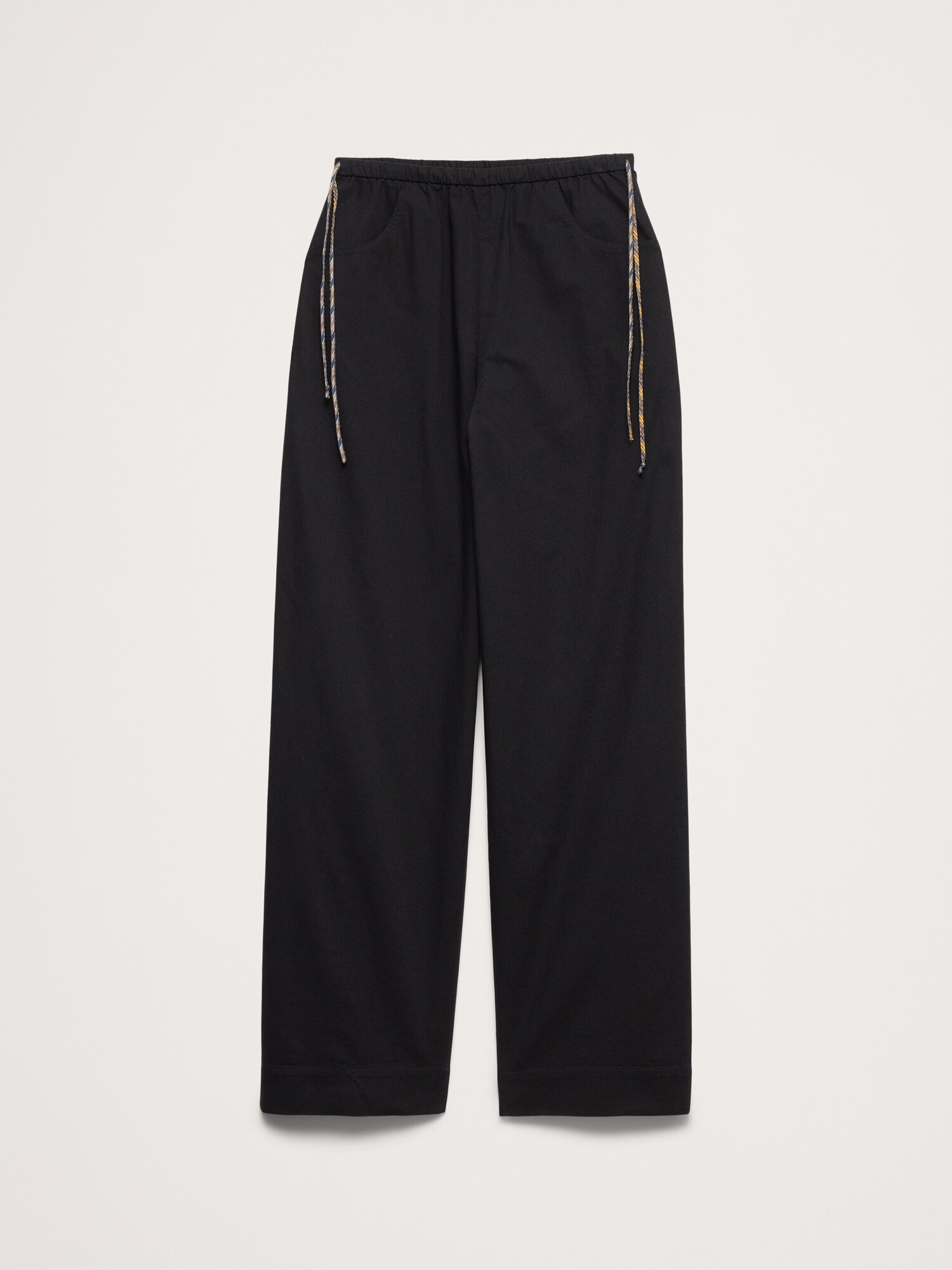 L'image numéro 8 présente Pantalon à taille extensible à nouer sur le côté en coton