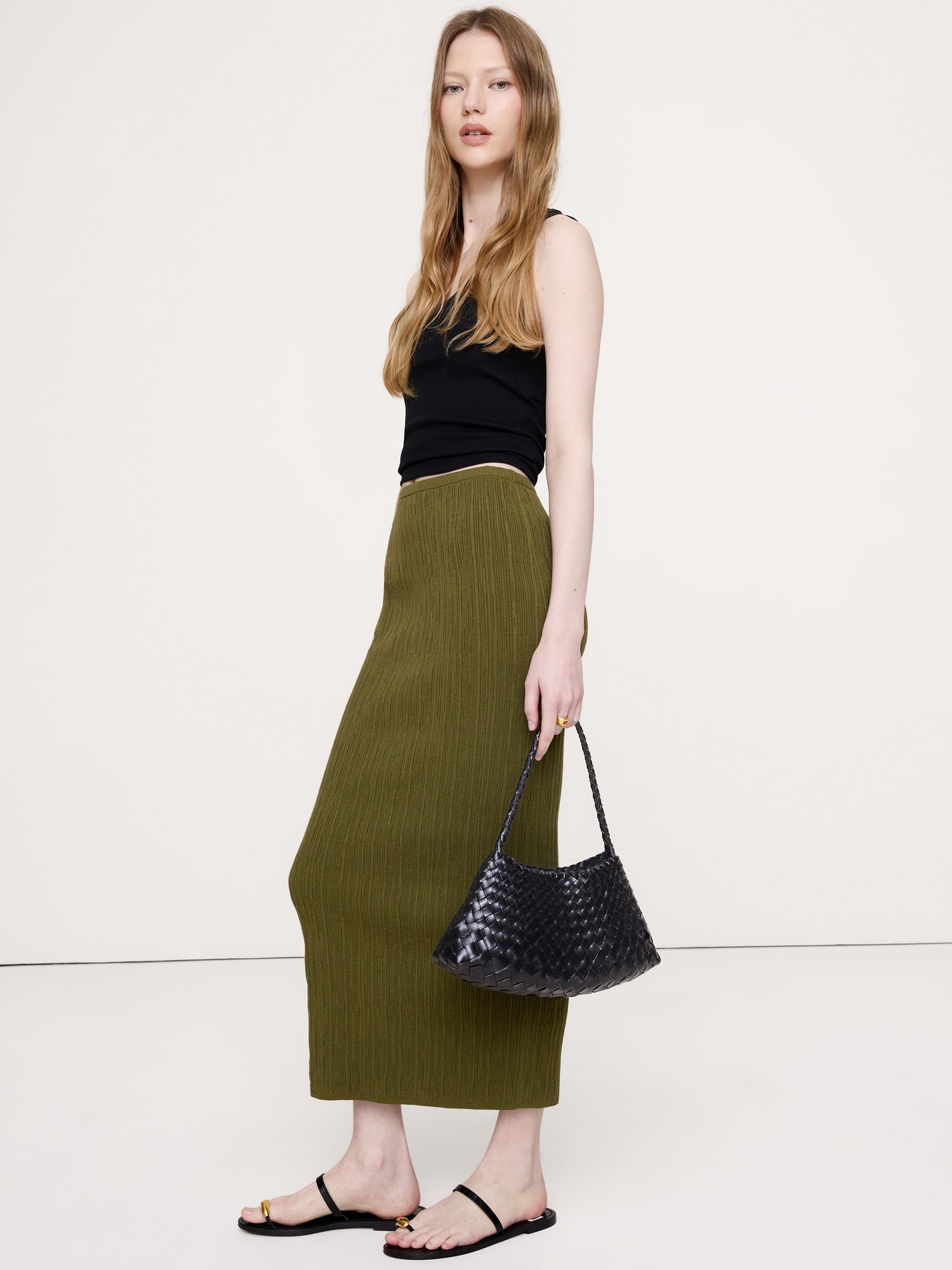Image number 4 showing, Crinkle Knit Maxi Skirt