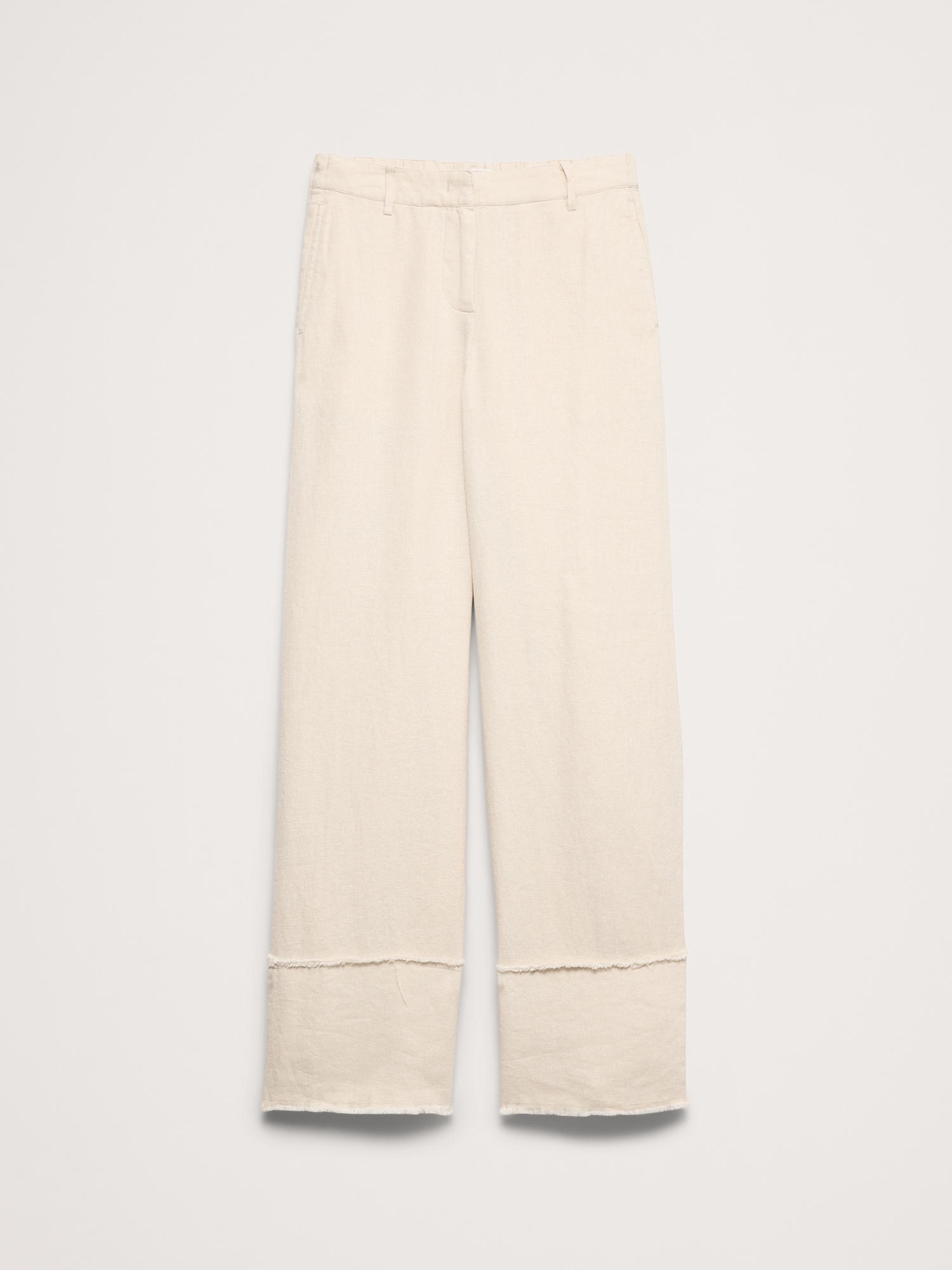 Image number 5 showing, The Everyday Wide-Leg Pant in Fringe-Hem Linen