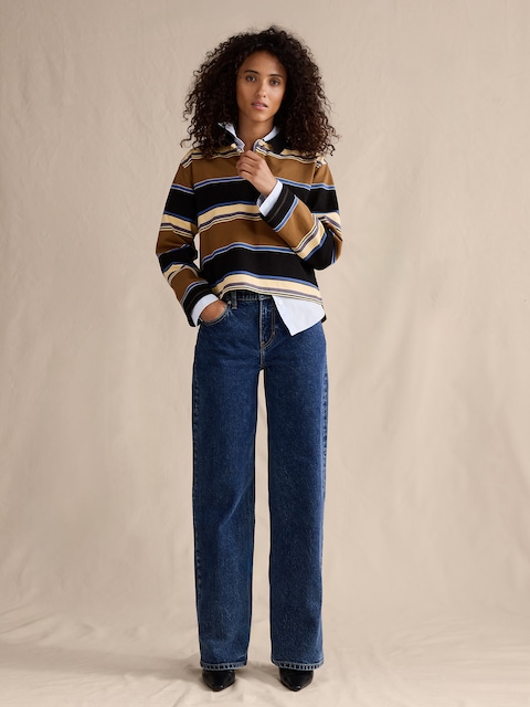 JEAN AMPLE ANNÉES 1990 À TAILLE MI-BASSE
