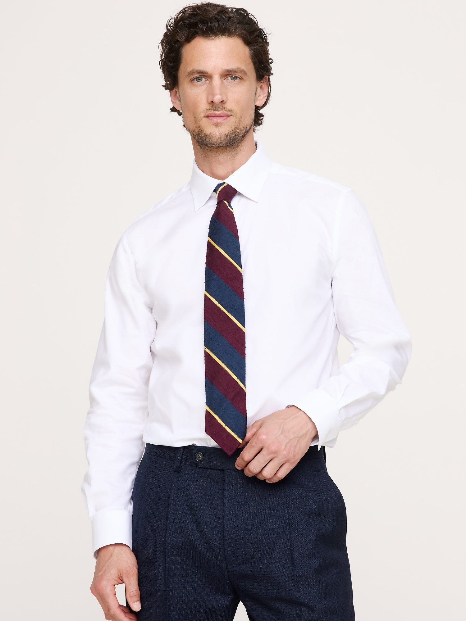 Image number 1 showing, Standard-Fit Wrinkle-Resistant Dress Shirt