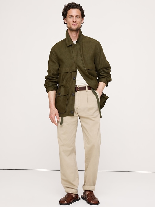 Archive Reissue Straight Pleated Chino | Banana Republic