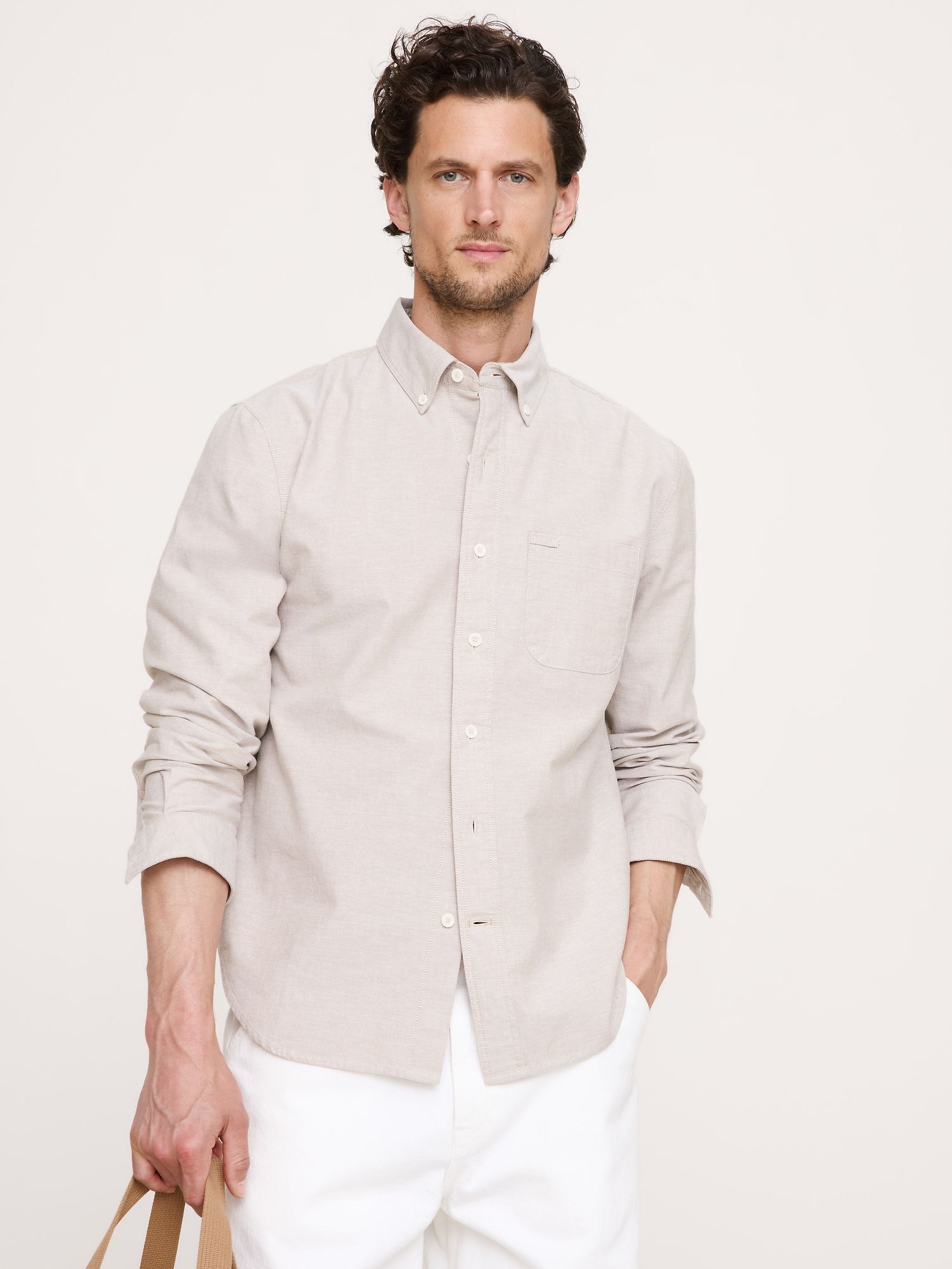 L'image numéro 1 présente Chemise Oxford de coton coupe standard