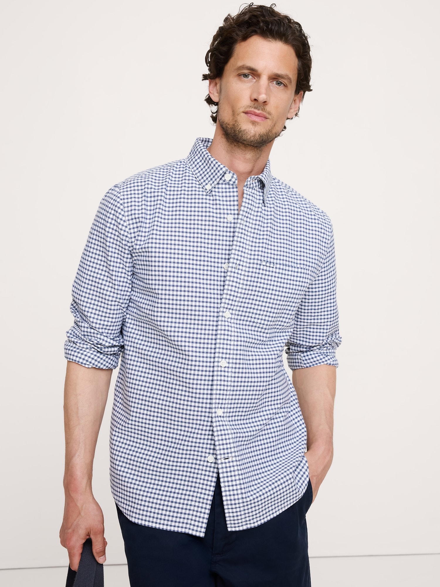 L'image numéro 1 présente Chemise Oxford de coton coupe standard
