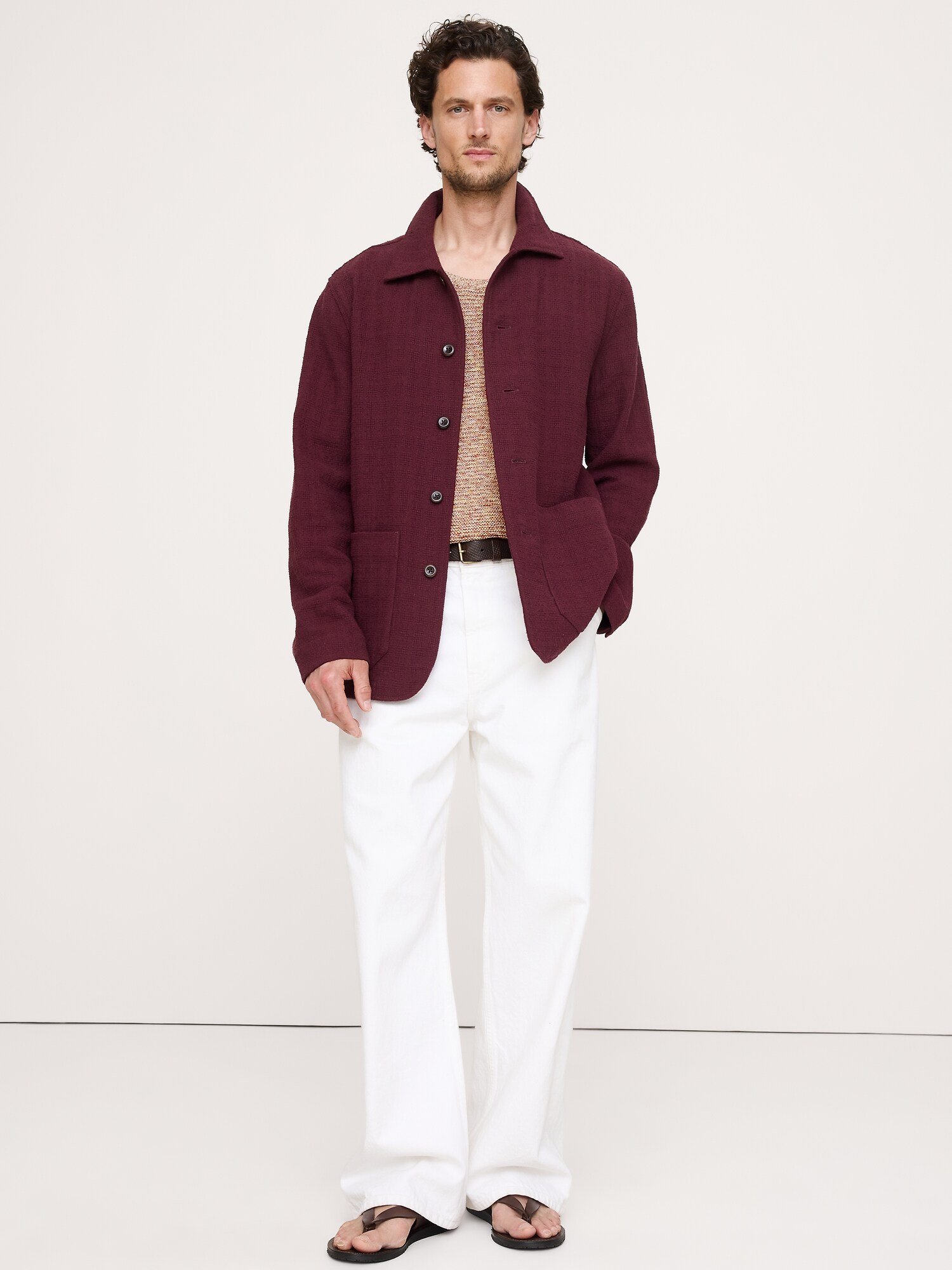 Image number 4 showing, Basketweave Shirt Jacket
