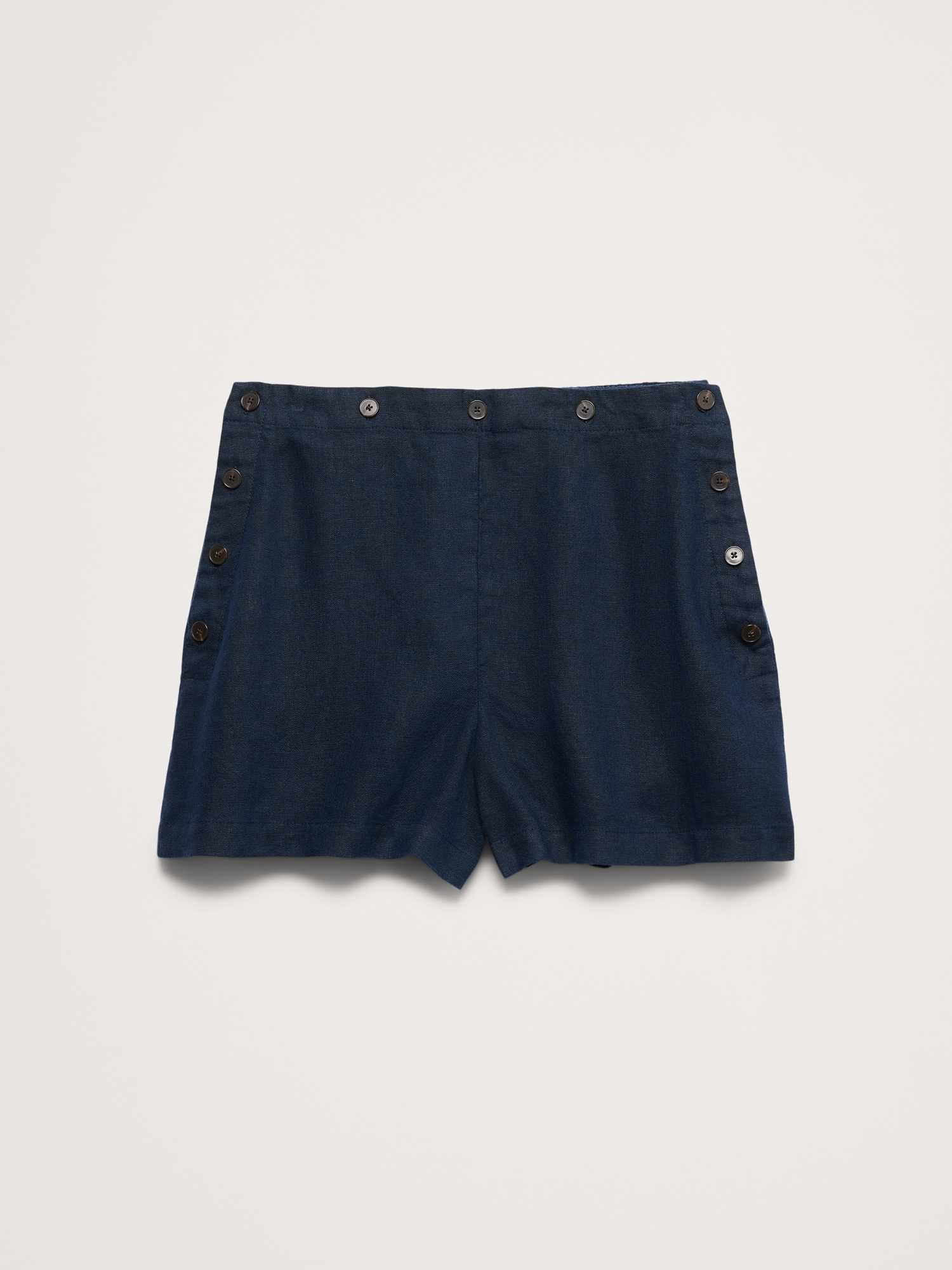 Image number 5 showing, 3.5" Linen Pull-On Sailor Short